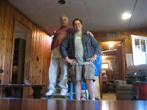 hanging drywall with dad