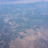 Sutter Buttes Range (bottom right), Sacramento River (top right)