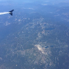 Sierra Buttes North, Lassen Peak and Mt Shasta in distance (39°36'15.2"N 120°38'48.0"W)