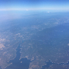 Oroville Lake, Mt Shasta (left) and Lassen Peak (right) in distance