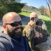 Dad and my on our familiar bench